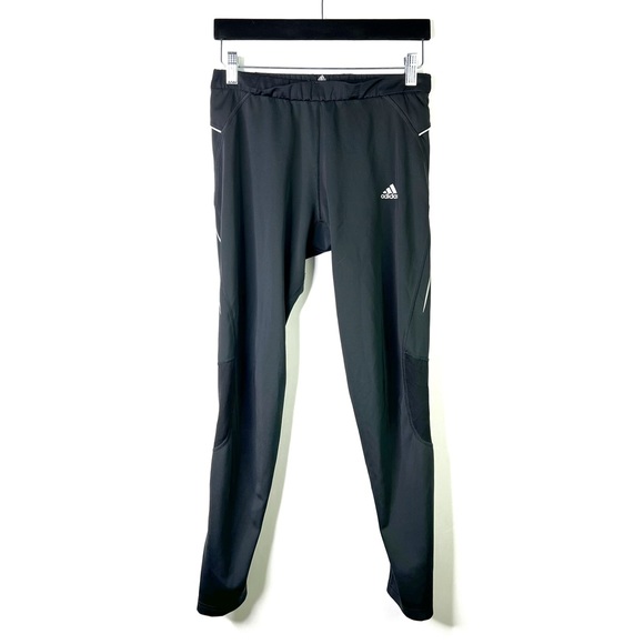 Adidas Performance Athletic Leggings Training Ankle Zipper Mesh Black Size M - Picture 3 of 14